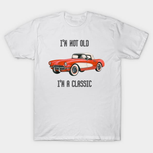 Vintage retro classic car T-Shirt by Mia